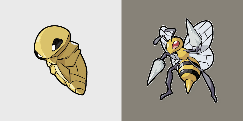 Kakuna and Beedrill