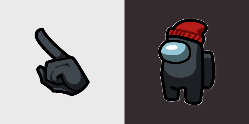 Custom Cursor Pack - Black Character in Beanie