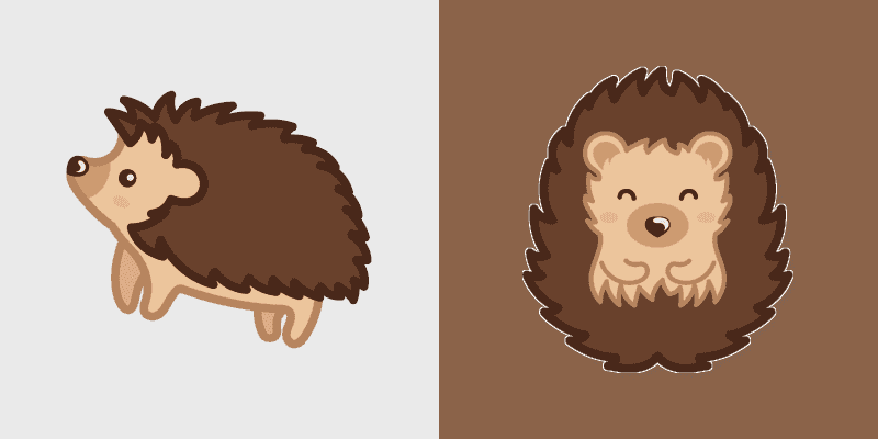 Cute Cursor Pack - Hedgehog Delight