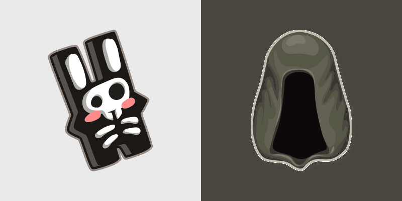 Custom Cursor Pack: Grim Reaper and Hare Trinket Theme
