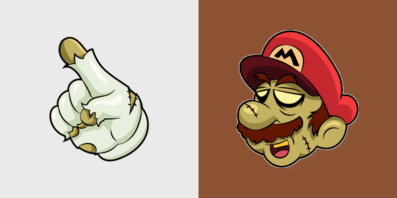 Zombie Cursor Pack for Super Mario Switch