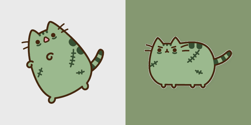 Cute Cursor Pusheen Zombie