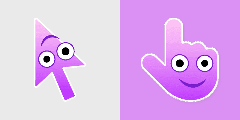 Cute Cursor - Whimsical Upside-Down Smiley