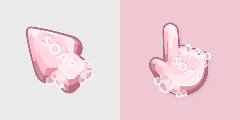 Pink Soap Bubbles
