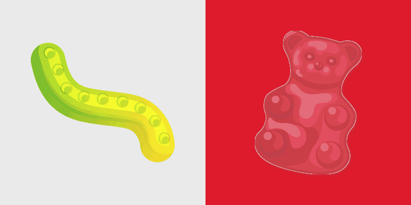 Sweet Cursor Pack - Gummy Worm & Bear