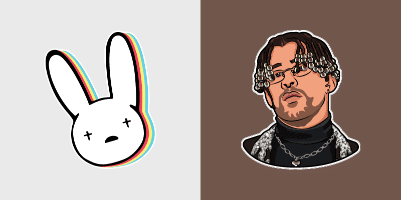 Custom Cursor with Bad Bunny Logo