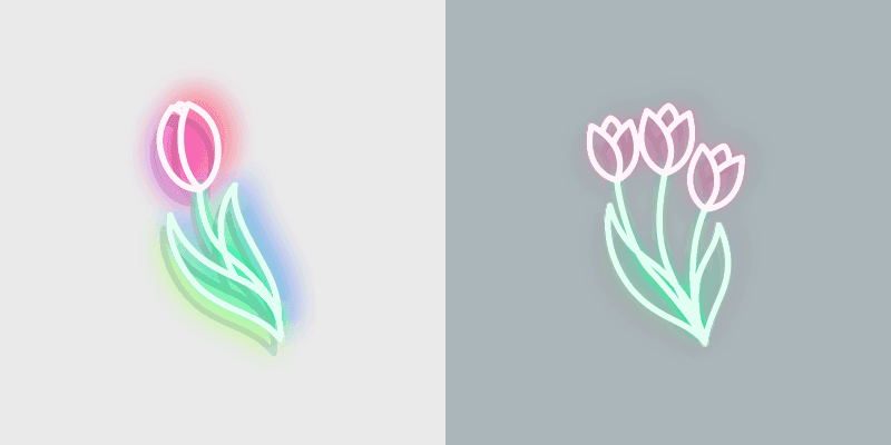 Neon Tulip - Custom Cursor Pack