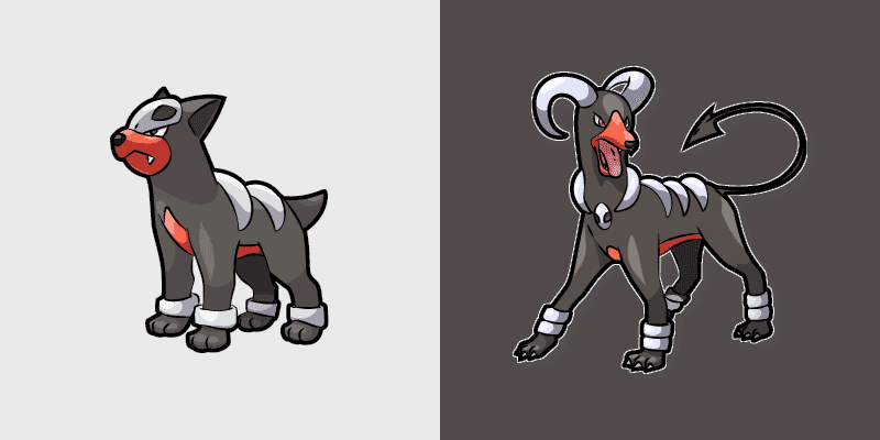 Houndour and Houndoom