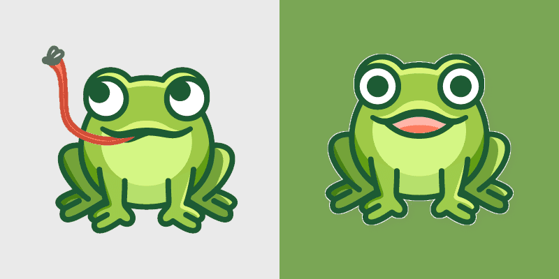 Cute Cursor Pack - Frog Hunts Fly