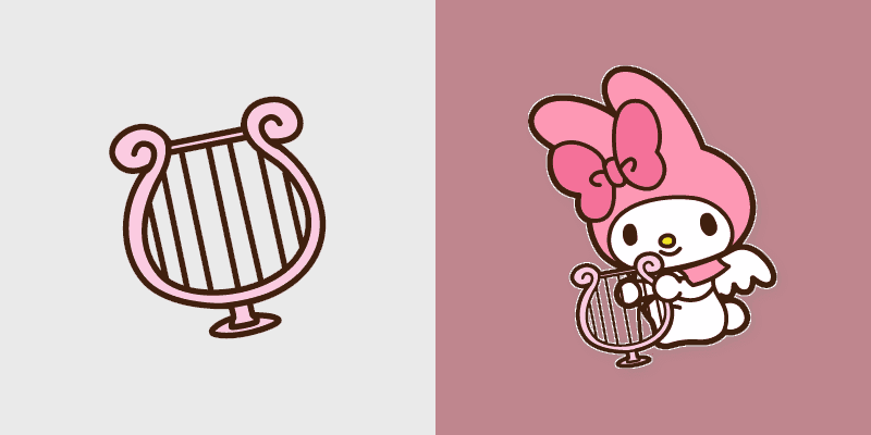 My Melody and Harp