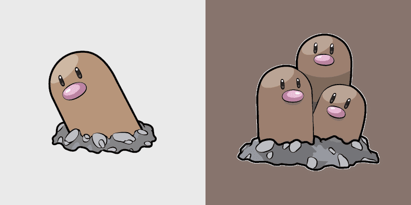 Diglett and Dugtrio