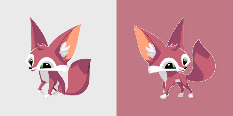 Cute Fennec Fox Custom Cursor Pack