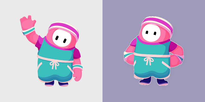 Custom Cute Fall Guys Cursor