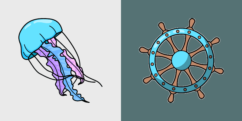 Jellyfish Steering Wheel Cute Cursor