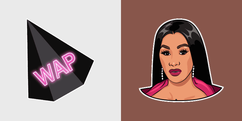 Cardi B Custom Cursor Pack