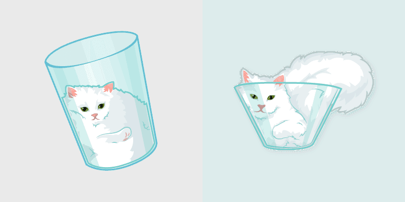 Custom Cute Cursor Pack - Liquid Feline Fun