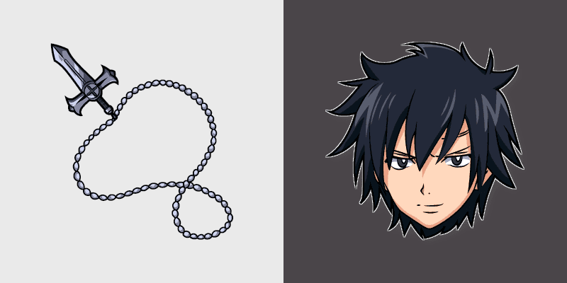 Cute Gray Fullbuster Cursor Pack