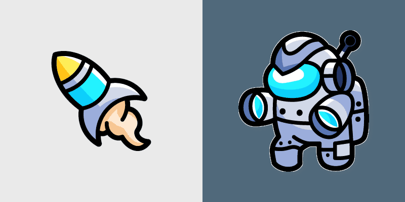 Cyborg Rocket Crewmate