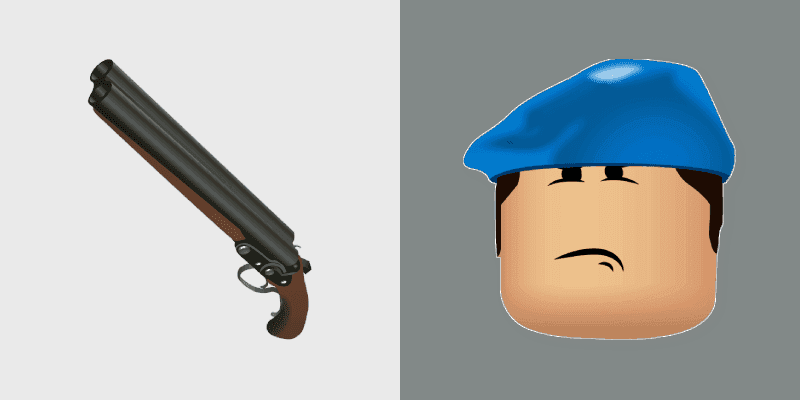 Custom Cursor - Beret Skin & DB Shotgun Pack