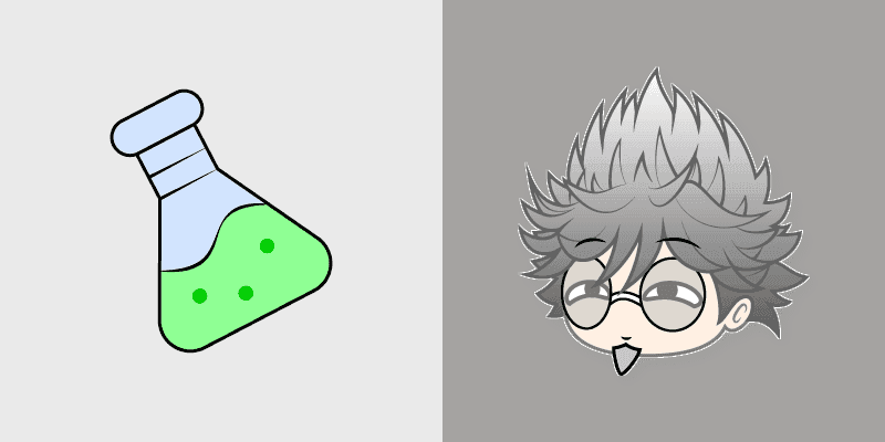 Cute Cursor Prof. Gacha and Potion