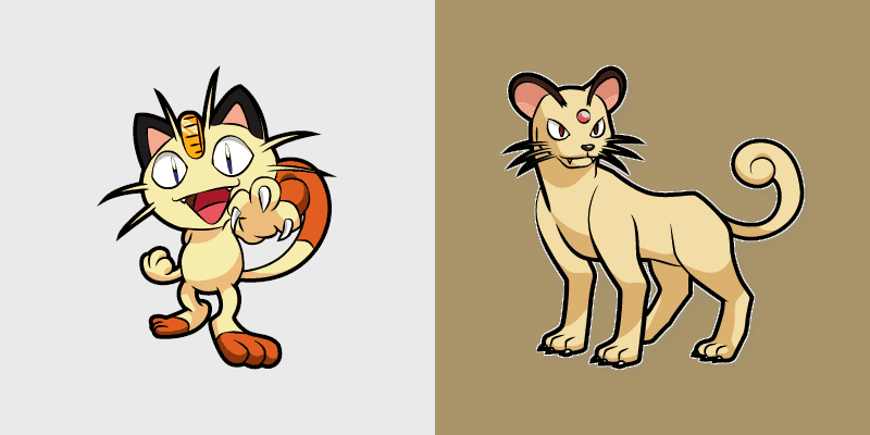 Meowth and Persian