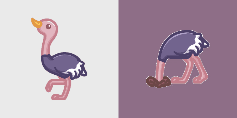 Charming Cute Ostrich