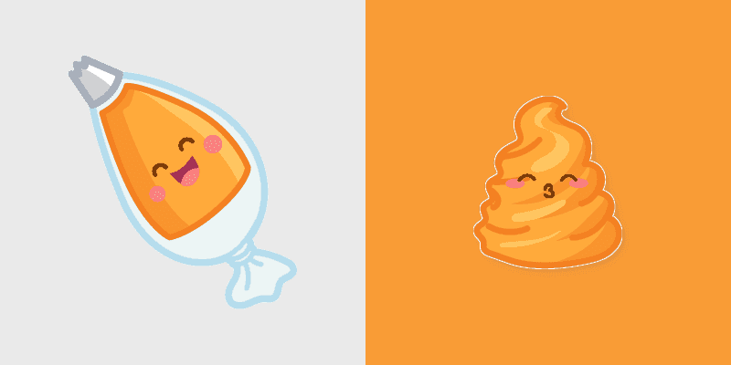 Adorable Cute Cursor Pack with Pastry Bag & Cream