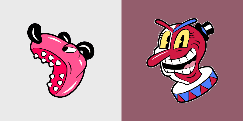 Cute Cursor Pack - Cuphead Beppi The Clown