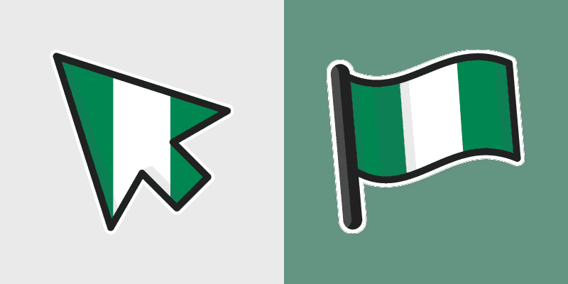 Nigeria Cute Mouse Cursor Pack