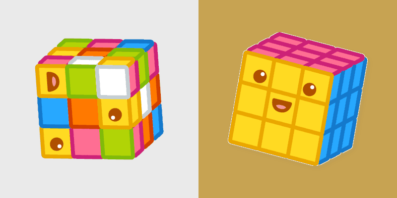 Cute Cursor Pack - Rubik's Inspired