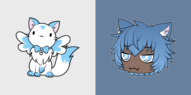 Cute Cursor Pack - Kai & Magical Neko Inspired