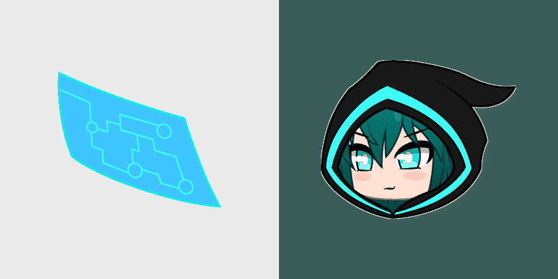 Cute Luni Cursor & Holographic Control Pack