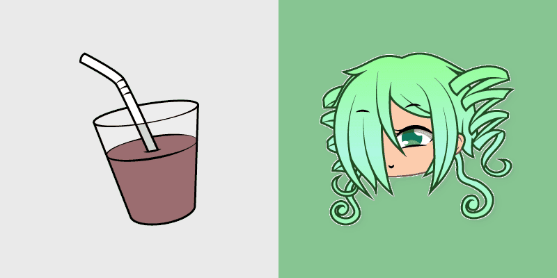 Cute Cursor Pack - Gacha Life Pixie and Chocolate Milk