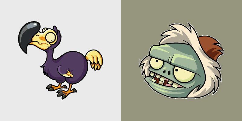 Cute Cursor Pack - Dodo Rider Zombie Theme