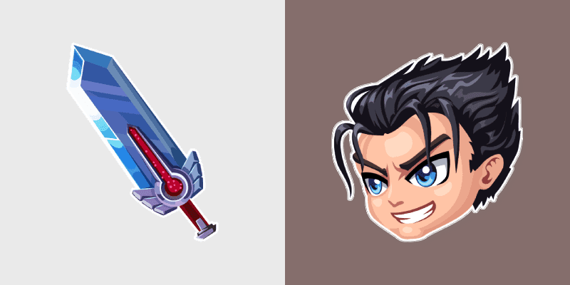 Custom Cursor Pack - Hero Wars Galahad & Harunian Sword