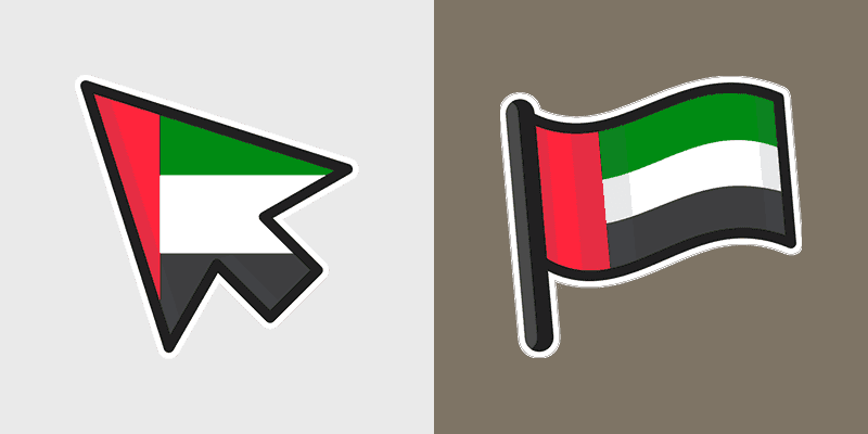 Custom Cursor Pack for the United Arab Emirates Flag