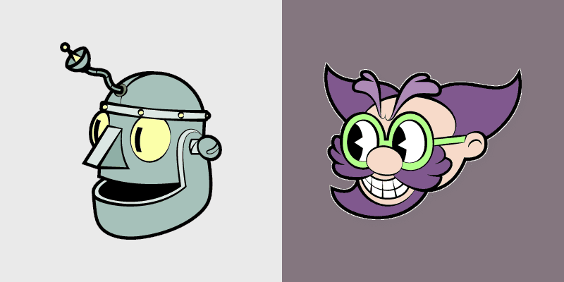 Custom Cursor Pack - Cuphead Dr. Kahl's Robot