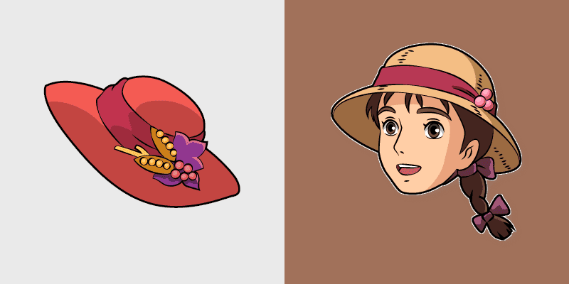 Custom Cursor Pack: Howl's Moving Castle Sophie & Hat