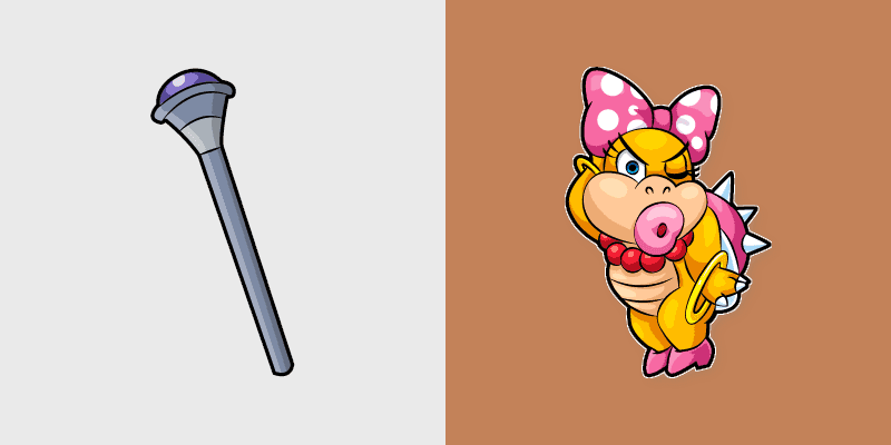 Cute Cursor Wendy Koopa Magic Wand