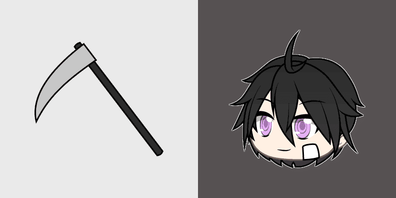 Custom Cursor Pack - Gacha Life Feng & Scythe