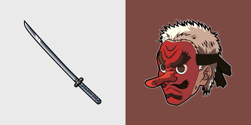 Demon Slayer Urokodaki Cute Cursor Pack
