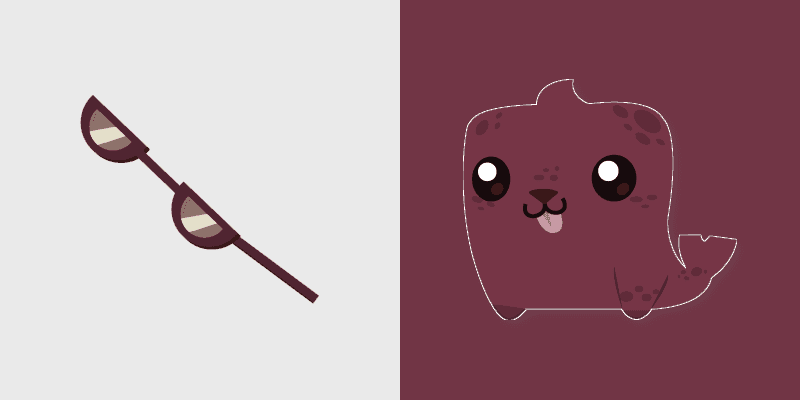 Custom Cursor Pack - Magenta Seal & Glasses