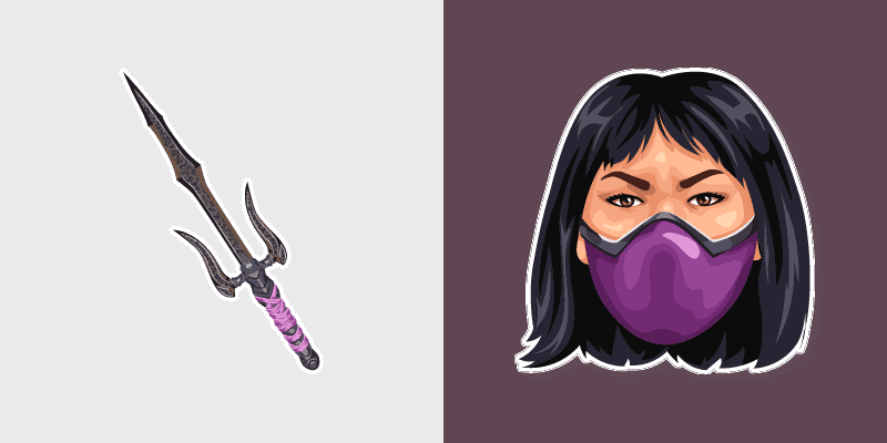 Cute Cursor Pack - Mortal Kombat Mileena & Sai