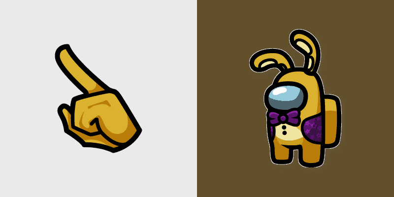 Among Us Cute Glitchtrap Custom Mouse Cursor