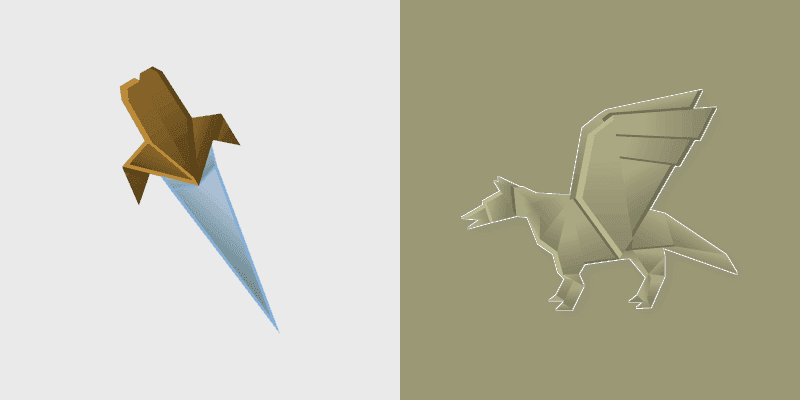 Origami Winged Wolf