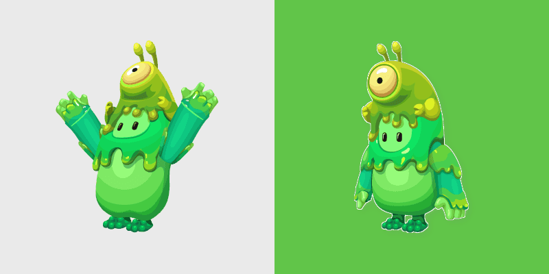 Fall Guys Slimy Alien Custom Cursor Pack