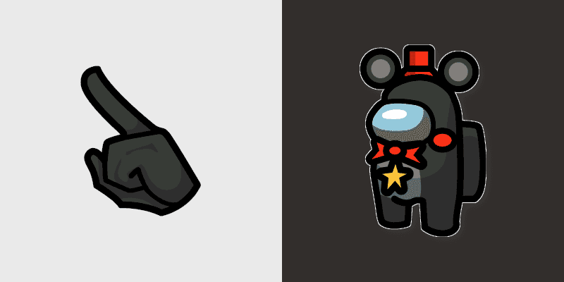 Custom Cursor Pack: Among Us Lefty Animatronic
