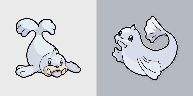 Cute Cursor Pack - Seel and Dewgong