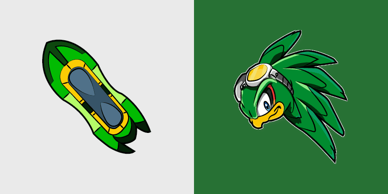 Custom Cursor - Sonic Jet the Hawk