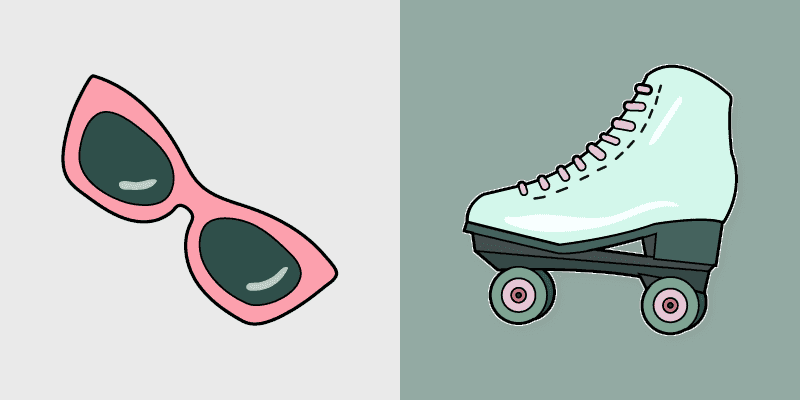 Cute Cursor Roller Skates Pack